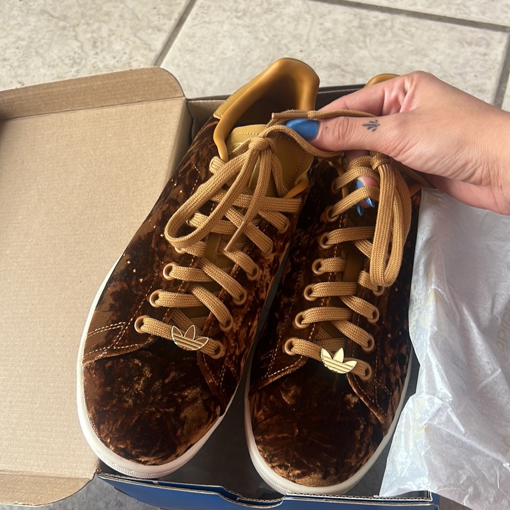 Brown velvet Stan smith adidas